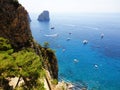 Italy: View on the Capri rocks.