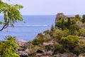 Italy: View of Isola Bella`s island Royalty Free Stock Photo