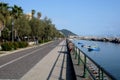 Italy : View Salerno seafront,Southern Italy,September 10,2020