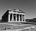 Italy : View of the Temple of Poseidon or Neptune,in Paestum.