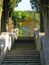 Italy villa Tuscany fresco shrine