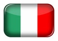 Italy web icon rectangle button with clipping path Royalty Free Stock Photo