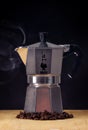 Bialetti coffee maker, typical Italian tool for making coffee