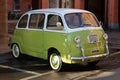 Italy, year 2021, old Fiat 600 multipla car, for collection and exhibition
