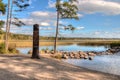 Itasca State Park contains the Headwaters of the Mississippi Riv