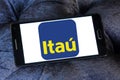 Itau Unibanco bank logo Royalty Free Stock Photo