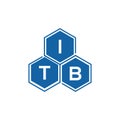ITB letter logo design on white background.ITB creative initials letter logo concept.ITB vector letter design