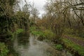 Itchen Way footpath besides the River Itchen, Hampshire