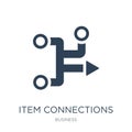 item connections icon in trendy design style. item connections icon isolated on white background. item connections vector icon Royalty Free Stock Photo