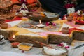 Indian Vedic fire ceremony called Pooja.