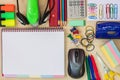 Items on the office desk Royalty Free Stock Photo