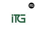 ITG Logo Letter Monogram Design Royalty Free Stock Photo