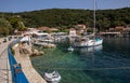 ITHACA island, GREECE-August, 2021. KIONI port in the ITHACA island, Ionian Islands, Greece in summer sunny day.