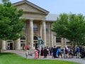 Cornell University campus on graduation day Royalty Free Stock Photo