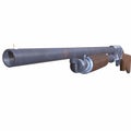 Ithaca old shotguns 3d illustration Royalty Free Stock Photo
