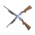 Ithaca old shotguns 3d illustration Royalty Free Stock Photo