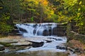 Trees with waterfall Royalty Free Stock Photo