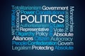 Politics Word Cloud Royalty Free Stock Photo
