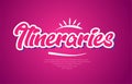 itineraries word text typography pink design icon