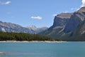 Walking on the shore of a beautiful lake in Canada