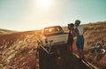 Its the best way to explore outdoors. a pair of adventurous mountain bikers getting ready to explore a new trail