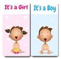 Its a boy and Its a girl cards.