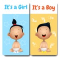 Its a boy and Its a girl cards