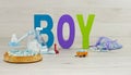 Its a boy text Royalty Free Stock Photo