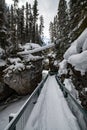 Winter walk in Johnstown canoyn Royalty Free Stock Photo