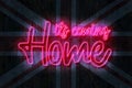 Its Coming Home 3D illustration on a Union Jack Background Royalty Free Stock Photo