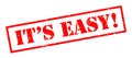 Its easy! red stamp Royalty Free Stock Photo