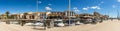 Panoramic of the small port of Marseillan, in Occitanie, in the south of France. Royalty Free Stock Photo