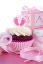 Its a Girl Baby Shower Cupcakes Royalty Free Stock Photo