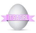 Its a girl egg illustration design Royalty Free Stock Photo