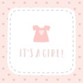 Its a girl. Greeting card.