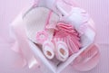 Its a Girl pink theme baby shower gift box