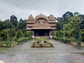 Image of nice and beautiful temple of kalady Ramakrishna Mission in south India