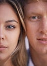 Its just better when were together. Portrait of a happy young couple couple standing close together. Royalty Free Stock Photo