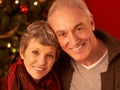 Its the most wonderful time of the year. A cropped portrait of a happy mature couple in front of a Christmas tree. Royalty Free Stock Photo