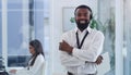 Its my duty to keep our customers happy. Portrait of a young businessman wearing a headset and holding a digital tablet Royalty Free Stock Photo