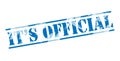 Its official blue stamp Royalty Free Stock Photo