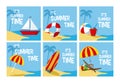 Its summer time cards collection Royalty Free Stock Photo