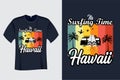 Its Surfing Time Hawaii Summer T Shirt Royalty Free Stock Photo