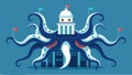 Its tentacles extended into the inner workings of government agencies ensuring that every decision made was in line with Royalty Free Stock Photo