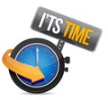 Its time watch illustration design Royalty Free Stock Photo