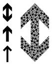 Fractal Flip Vertically Icon Itself Composition