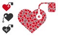 Recursion Heart Pacemaker Icon Itself Collage