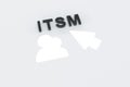 ITSM concept text sunlight 3D Royalty Free Stock Photo