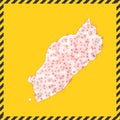 Itsukushima closed - virus danger sign.