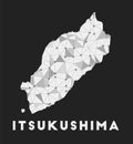 Itsukushima - communication network map of island.